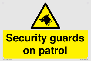 Security guards on patrol